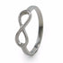 Infinity Titanium Ring. A simple, timeless design of the infinity symbol is an absolute stunner. 