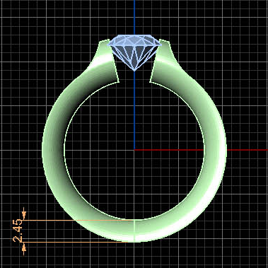 Custom Tension Setting-none-Titanium Rings