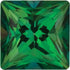 Topaz | Rainforest Green | Princess-Option-Titanium Rings