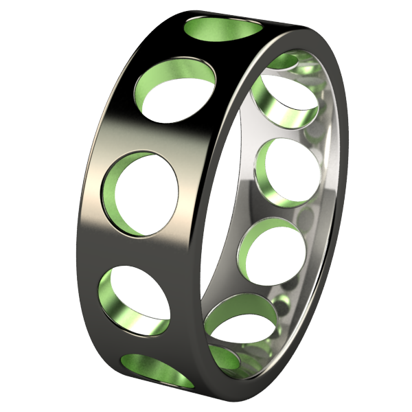 Deepcore Black and Colored-none-Titanium Rings