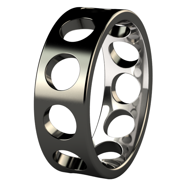 Deepcore - Black-none-Titanium Rings