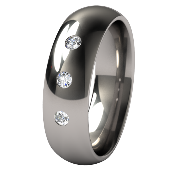 Eclipse Inset Multi Stone Gems-none-Titanium Rings
