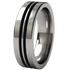 Equinox - Enamelled Black-none-Titanium Rings