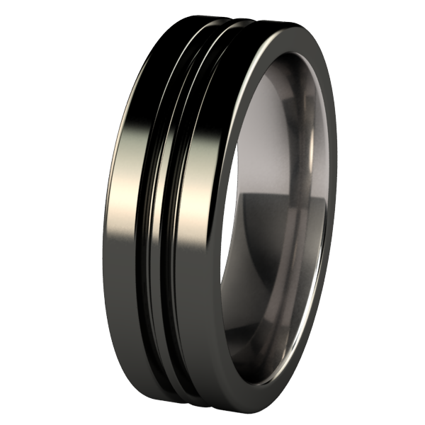 Equinox - Black-none-Titanium Rings