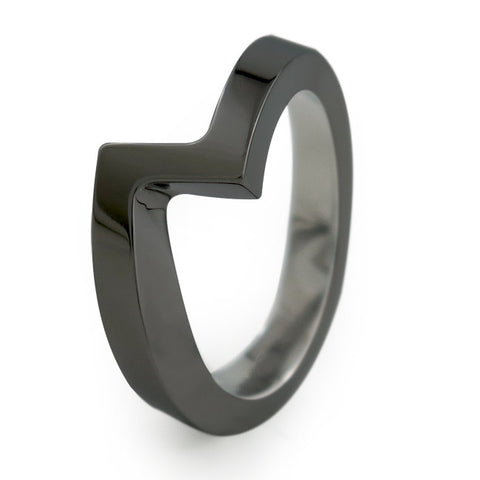 Etoile | Companion |Black Titanium Ring