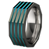 Kompressor Faceted - Black & Colored-none-Titanium Rings