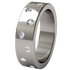 Facia Eternity Inset with 16 Multi Stone Gems-none-Titanium Rings