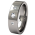 Facia Past-Present-Future Inset Multi Stone Gems-none-Titanium Rings