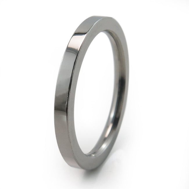 Square Stackable Titanium Rings | Titanium Rings