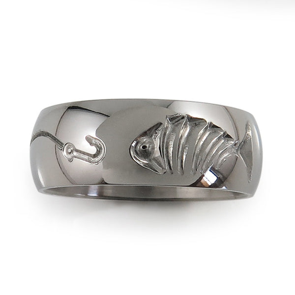 Fishermans Natural Titanium Ring-Ring - Template 21-Titanium Rings