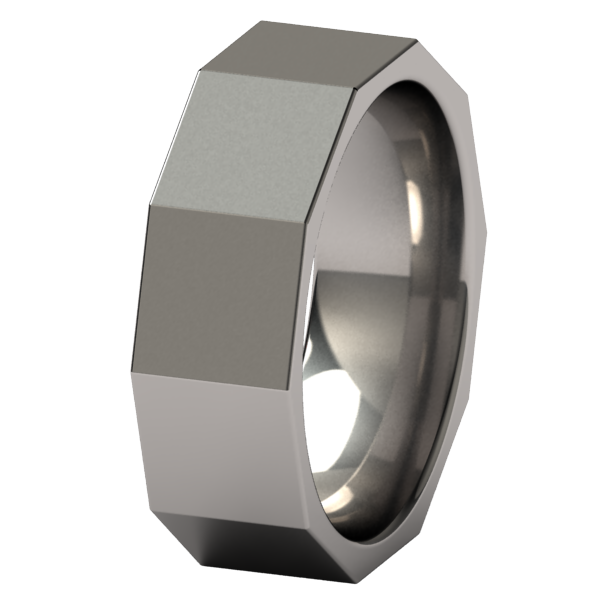 Fractal-none-Titanium Rings