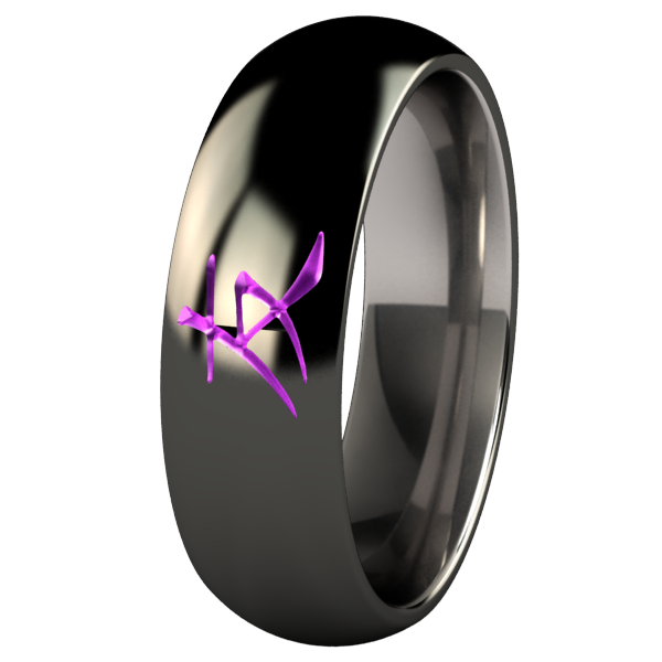 Friend Black and Colored-none-Titanium Rings