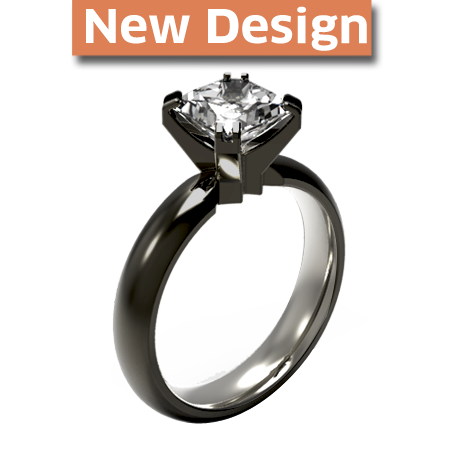 Gaia - black-none-Titanium Rings