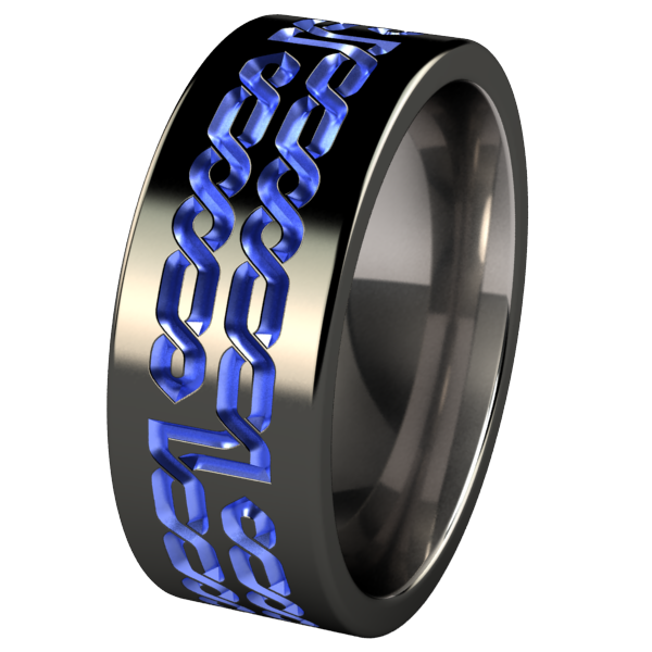 Galahad - Black & Colored-none-Titanium Rings