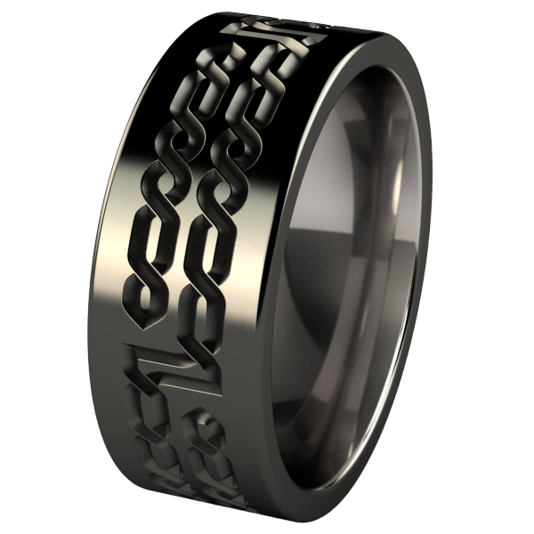 Galahad Black-none-Titanium Rings