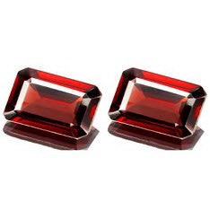 Garnet - Red-none-Titanium Rings