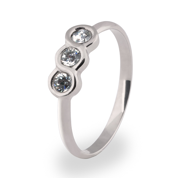 The Three Graces with Diamonds-Titanium Rings