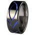 Ichthus Black and Colored-none-Titanium Rings