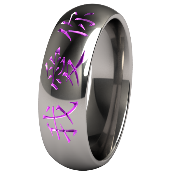 I Love You Colored-none-Titanium Rings