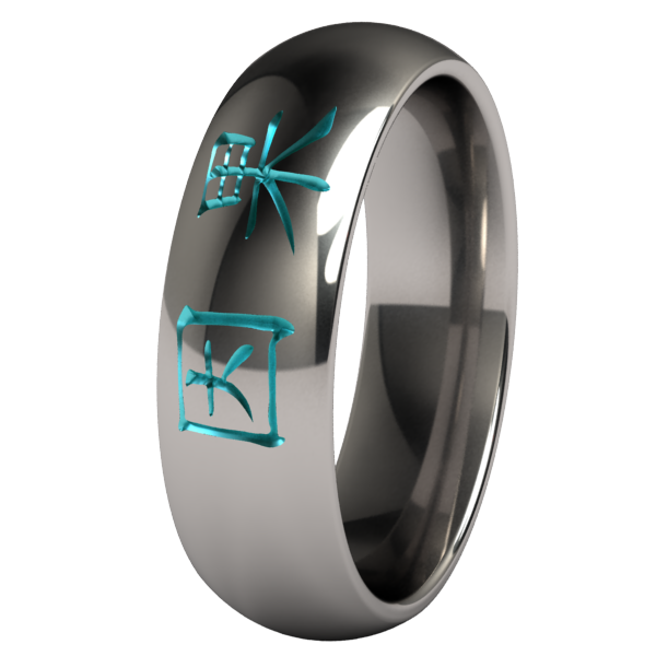 Karma Colored-none-Titanium Rings