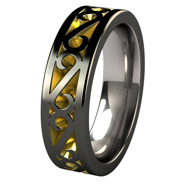Legend Black and Colored-none-Titanium Rings