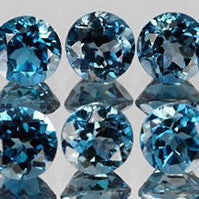 Topaz - London Blue-none-Titanium Rings