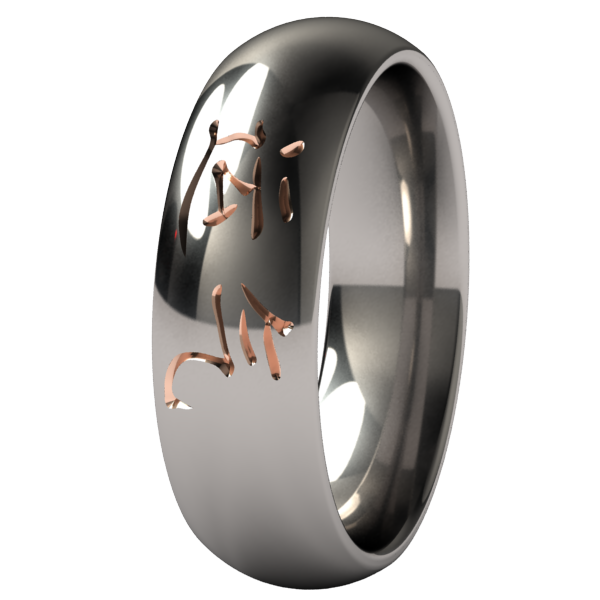 Luck Colored-none-Titanium Rings