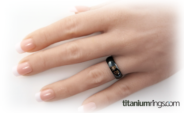 Infinite Black and Colored-none-Titanium Rings