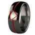 Lunar Eclipse black and enameled - custom-none-Titanium Rings