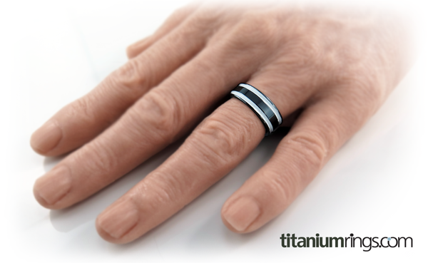 Abyss - Black & Colored-none-Titanium Rings