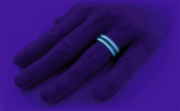 Abyss - Black and Glow Enamel-none-Titanium Rings