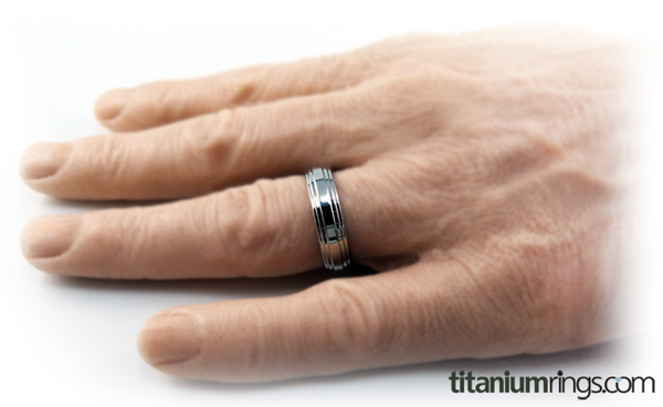 Aztec-none-Titanium Rings