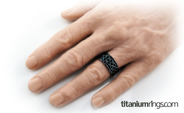 Merlin - Black-none-Titanium Rings