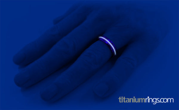 Mojo - Black and Glow Enamel-none-Titanium Rings