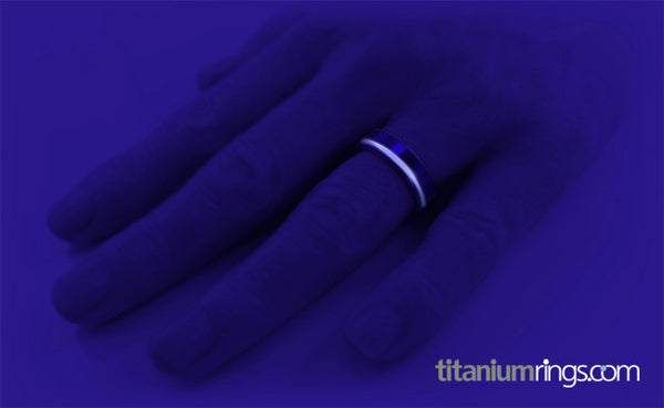 Zuzu - Black and Glow Enamel-none-Titanium Rings