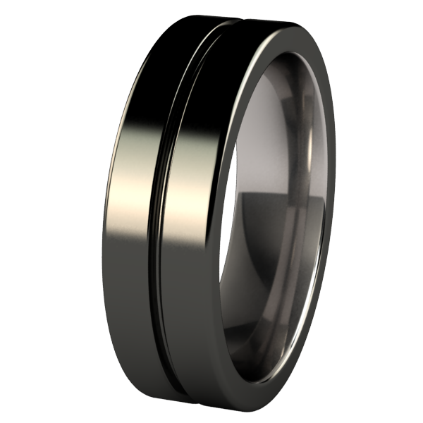 Mojo - Black-none-Titanium Rings