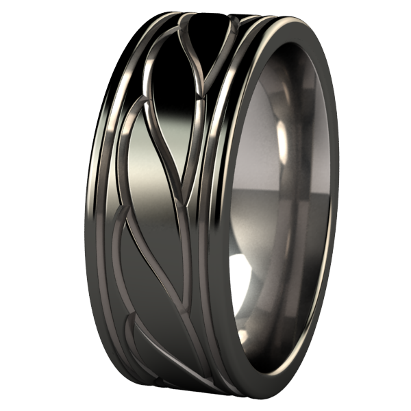 Nautica - Black Two Toned-none-Titanium Rings