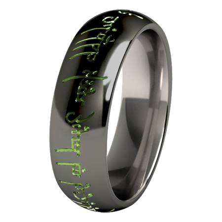 The One - Black & Colored-none-Titanium Rings