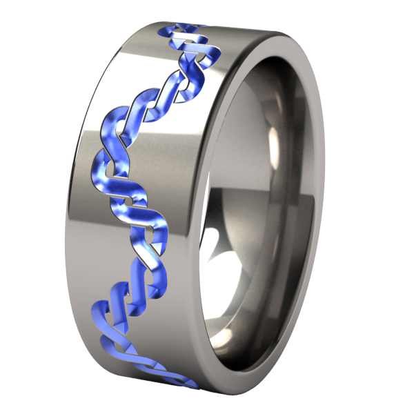 Pallas - Colored-none-Titanium Rings