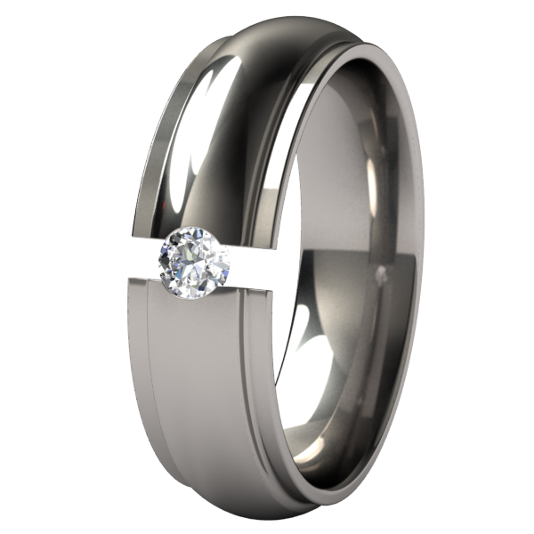 Partial Eclipse Tension Set-none-Titanium Rings
