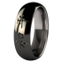 Peace Black-none-Titanium Rings