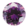Cubic Zirconia - purple-none-Titanium Rings