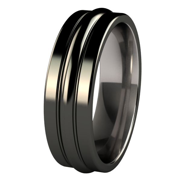 Radius - Black-none-Titanium Rings