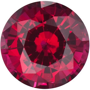 Ruby - Lab Created - Chatham process-none-Titanium Rings