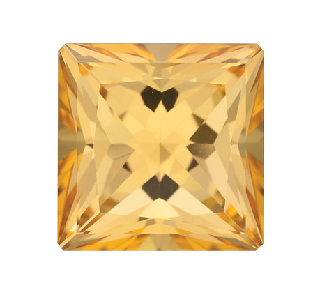 Topaz - honey yellow-none-Titanium Rings