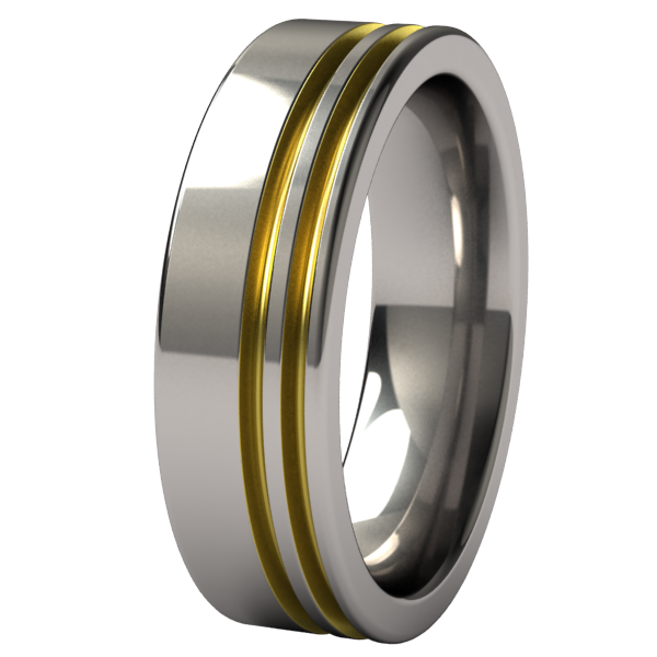 Solstice - Colored-none-Titanium Rings