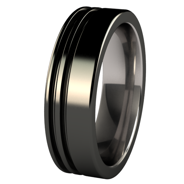Solstice Black-none-Titanium Rings