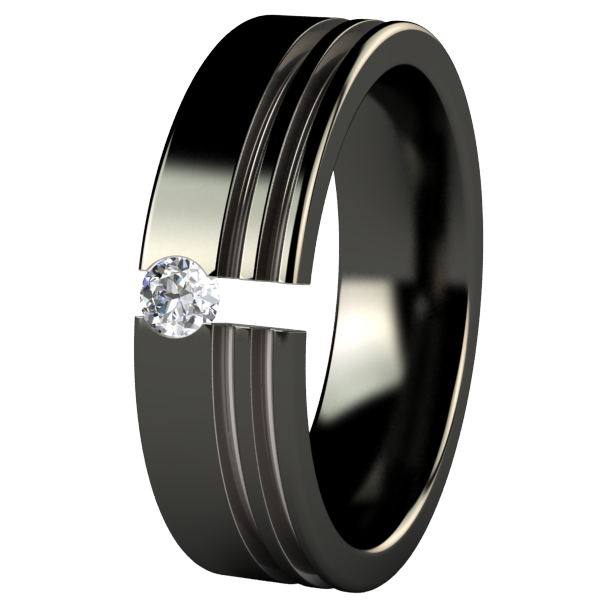 Solstice 2ToneTension Setting-none-Titanium Rings