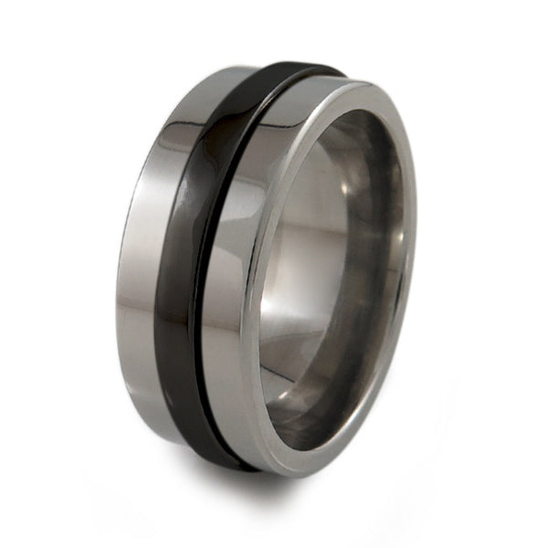 Fidget Spinner Ring.  Fidget Spinner.  Titanium Fidget Spinner Ring