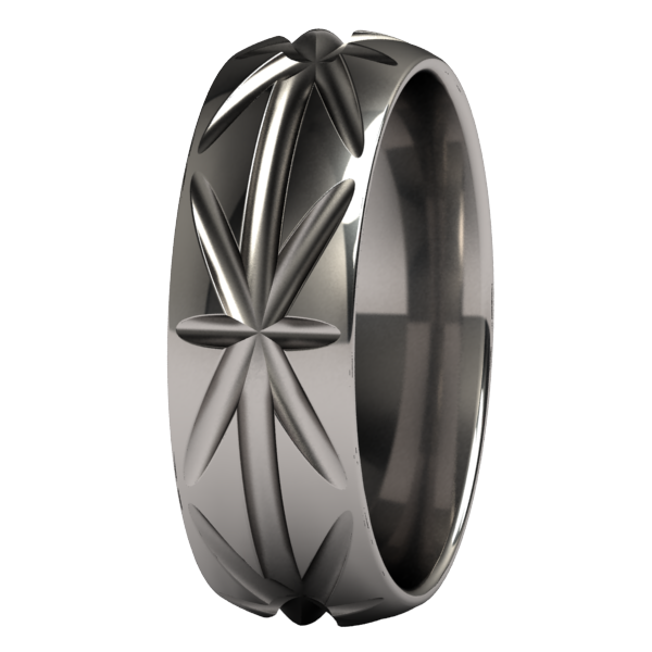 Starburst-none-Titanium Rings